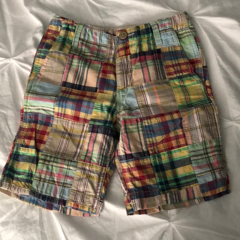 GapKids Madras patch shorts